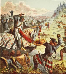 Edward eu ataco a Escócia, pub. 1890